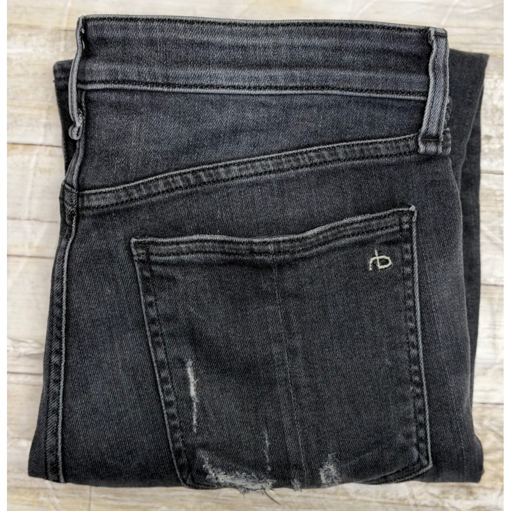 Rag & Bone Nina High Rise slight boot cut Jeans Gravity Grey wash Size 29